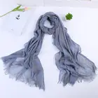 Scarf Women Woven 2020 Casual Scarf Korea Japan Style Women Autumn 100%cotton Woven Grid
