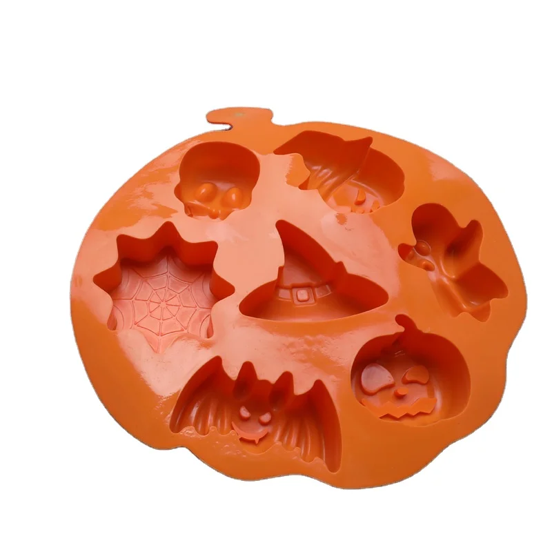 Halloween Silicone Molds Ghost Pumpkin Baking Mold Soft Silicone Baking Pan