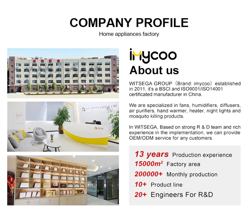 Table Fan, IMYCOO, Portable, 2000mah - detail 28