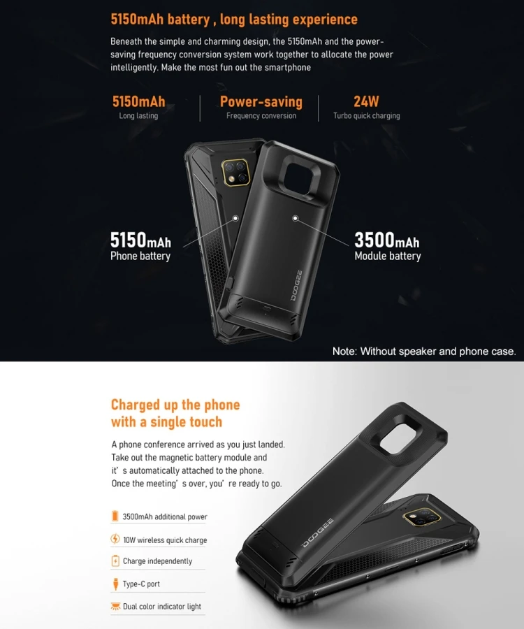 Doogee S95 Pro 2021 4G 8G+128G/256G Rugged 6.3 inch 5150mAh 48MP Android 9.0