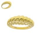Ring Lilliana 925 Sterling Silver Croissant Ring Gold Plated Ring Jewelry For Women