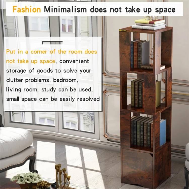 YQ Forever High Quality Customization Bookcase Modern Library and Bookshelf for living room Furniture