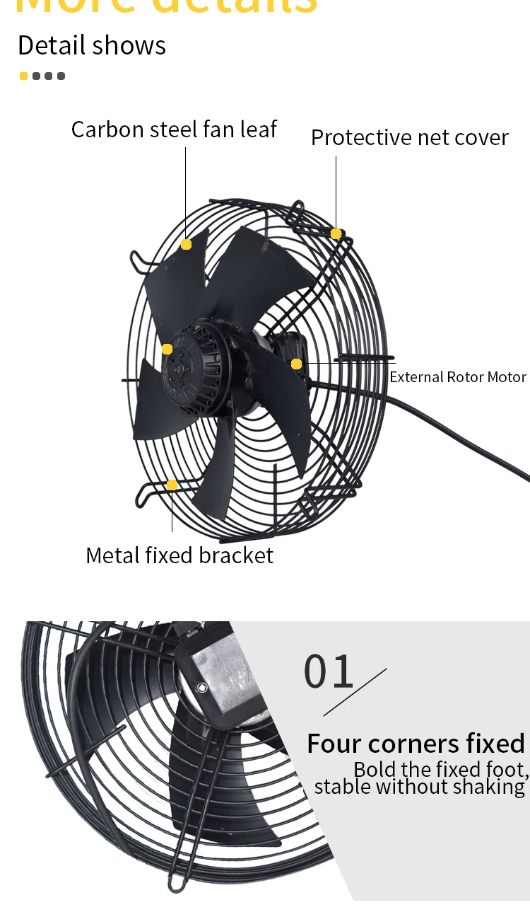 Axial Flow Fan, 450-4, 220V, Electric - detail 14