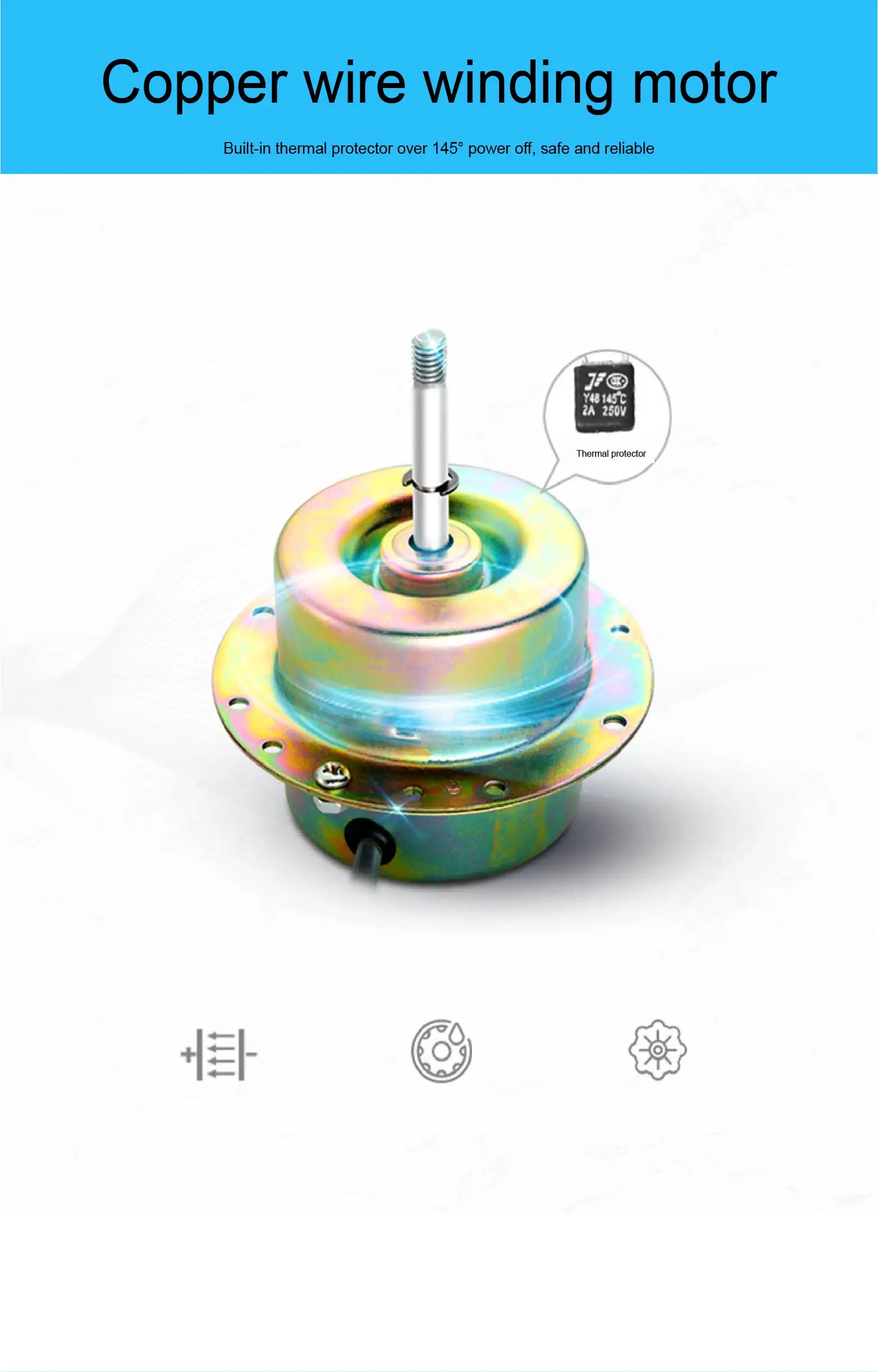 Wall Fan, 10-Inch, ABS - detail 8