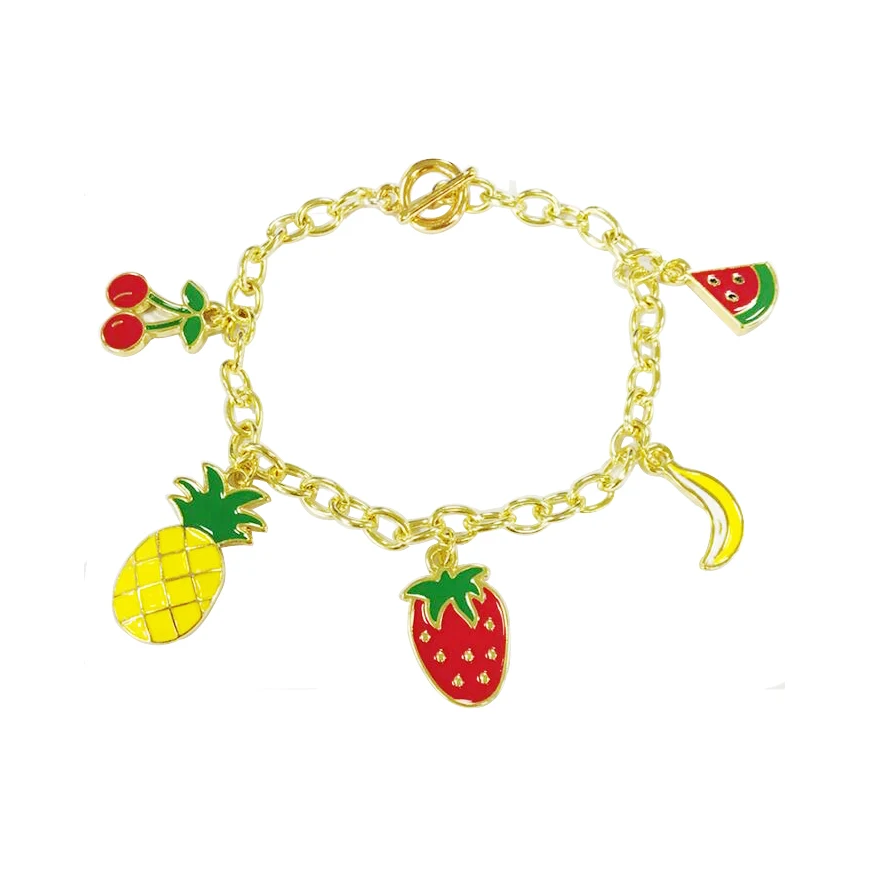 fruit charm bracelet