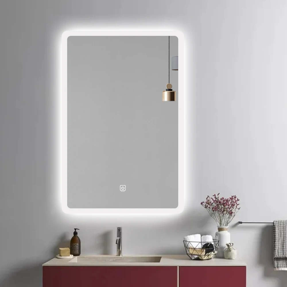 copper illuminated mirror