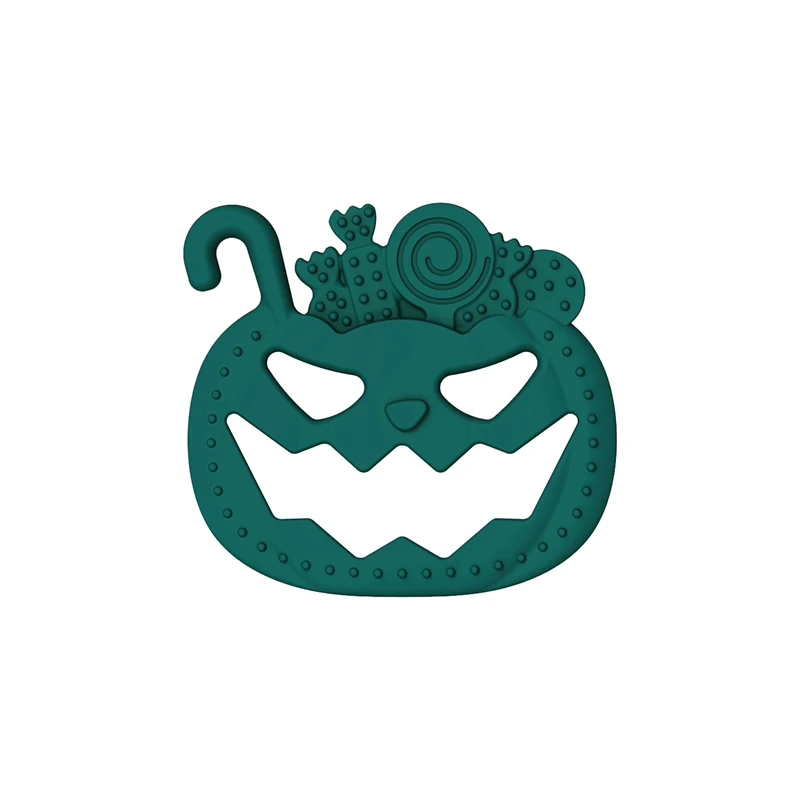 OEM & ODM Chewable Silicone Teether Toys Custom Halloween Silicone Teether Wholesale Food Grade Baby Silicone Teether Molar Toys
