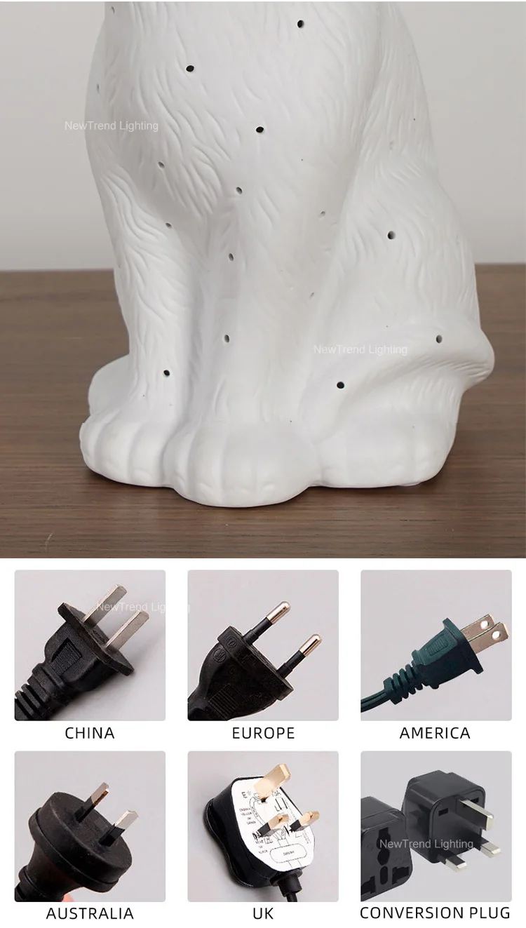 tr0031 hot sale ins cat desklamp home room bedroom living room ceramic cat led table lamp-3