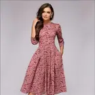 Hot Sale Fashion Floral Print Evening Dresses Short Sleeve O Neck Ladies Party Women Long Dress