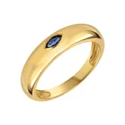 Blue Sapphire Ring Milskye 14k Gold Filled Classic Simple Design Marquise Blue Sapphire Dome Ring