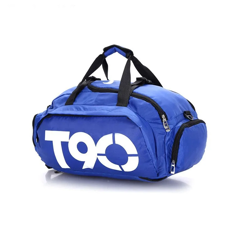 Wholesale Custom Cheap T90 Duffle Backpack Mens Travel Bags Sports Gym Duffel Bag With Shoe