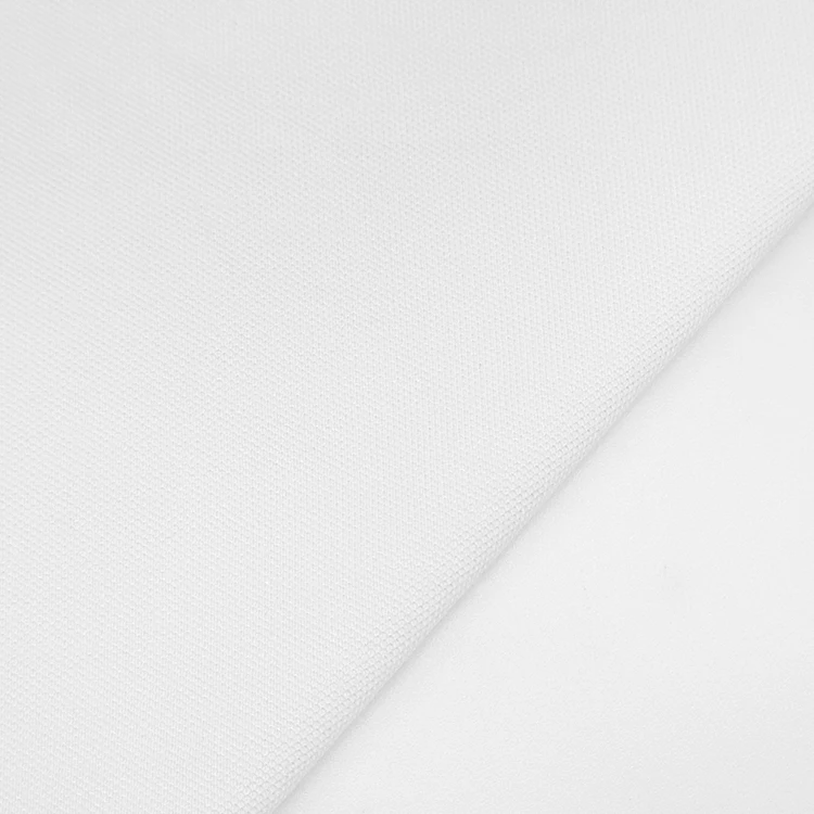 Plain Dyed Knitted Fabric Bamboo Cotton Spandex Material Pique Fabric for Business Casual Polo Shirt manufacture