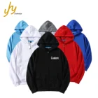 Hoodie 2021 Winter Good Quality Cotton Velvet Zipper Custom Logo Black Plain Hoodie