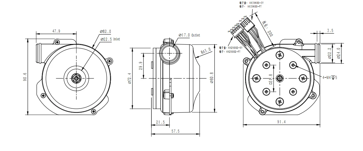 Brushless Airflow Blower, 8.5kPa, 24VDC - detail 6