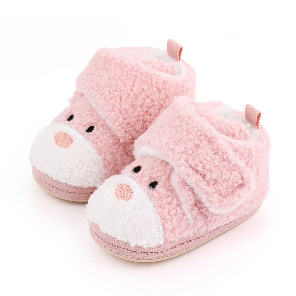 Autumn and Winter Warm Baby Toddler Shoes Non-slip Rubber Soled for Baby Boys and Baby Girls Indoor Cotton Shoes manufacture