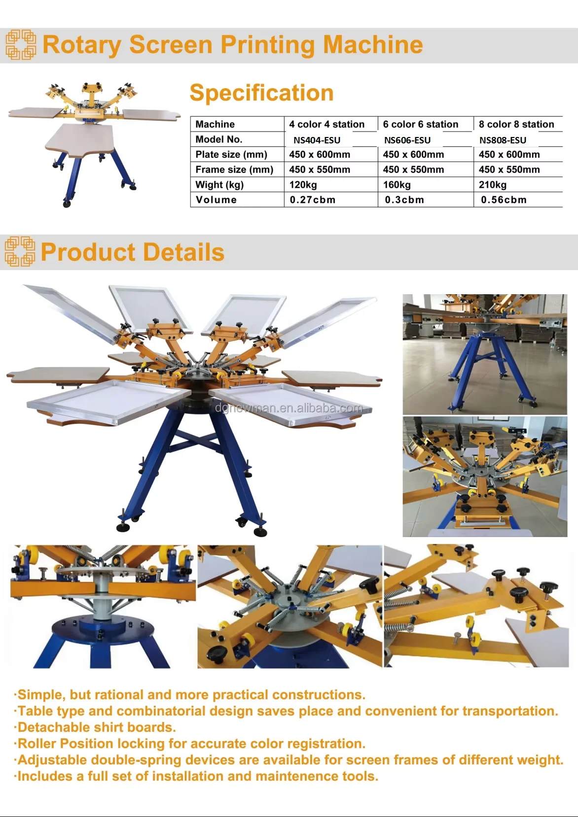 product multi color 8 color 8 station manual silk screen printing press machine manufacturer equipment for sale-4