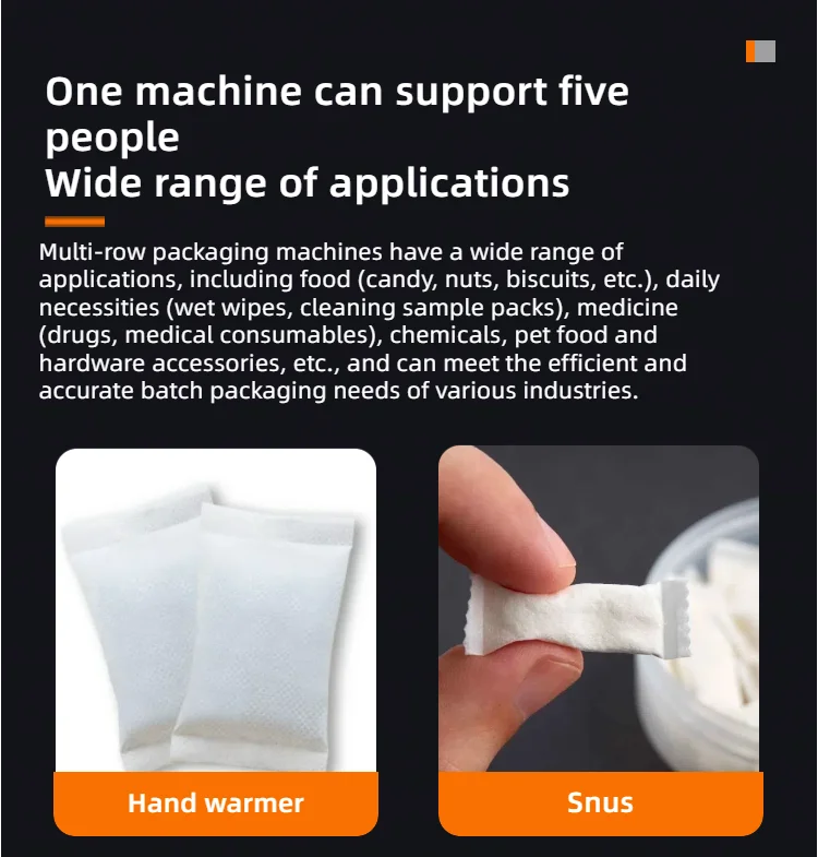 Easy To Operate High-Accuracy Multi Lane Packing Machine with Energy Saving Multi-row Powder Packaging