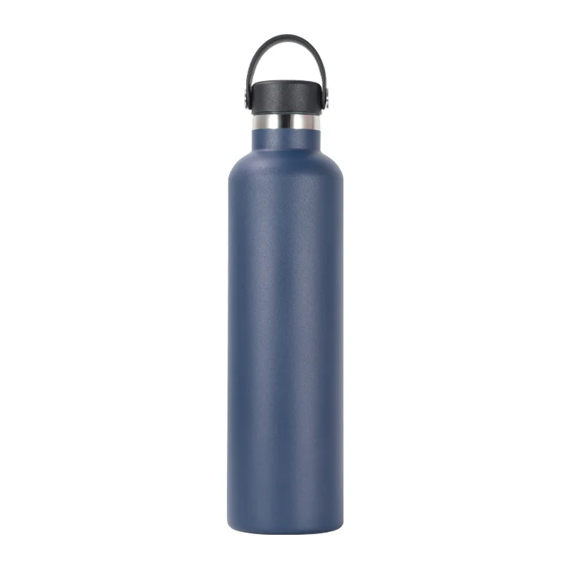 Custom Logo 32oz 304 Stainless Steel Double Wall Vacuum Insulation Insulated Flask Bullet Water Bottle Tumbler With Handle Lid