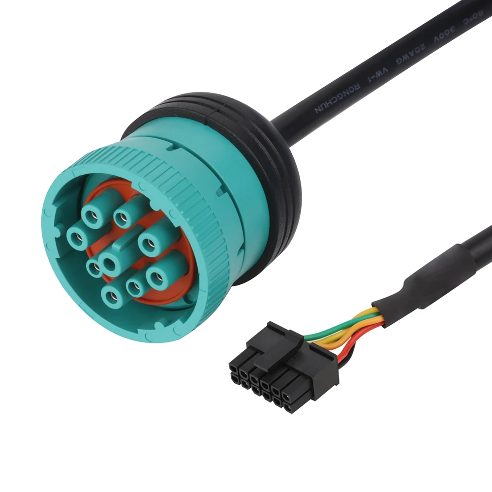 product factory custom 9 pin j1939 deutsch obd eld cable-4