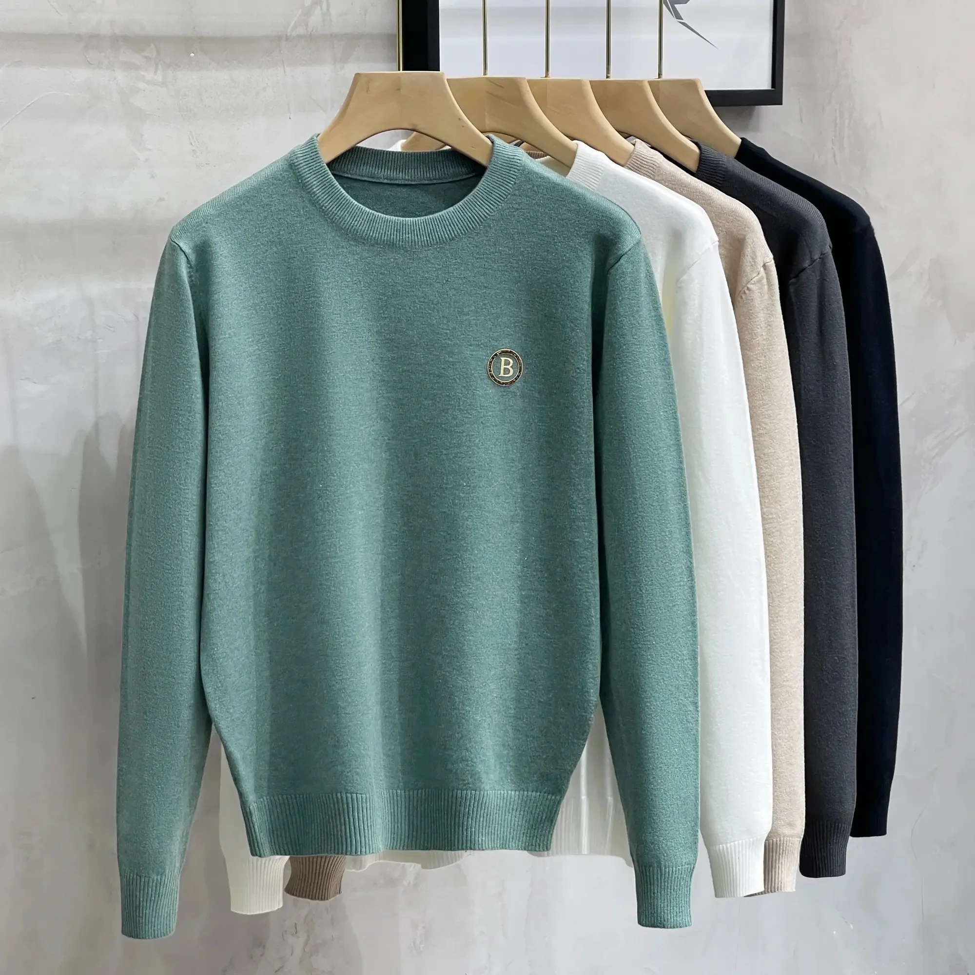 Mens Pullover Sweater Winter Ribbed Knitted Color Block Comfort Stylish Twisted Long Sleeve Sweaters