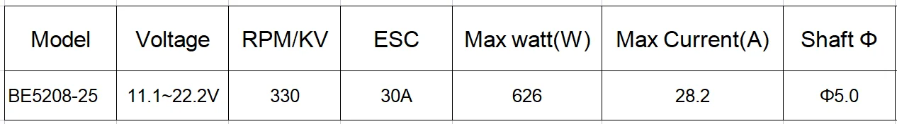 External Rotor Brushless Motor, 5208, 330KV - detail 12