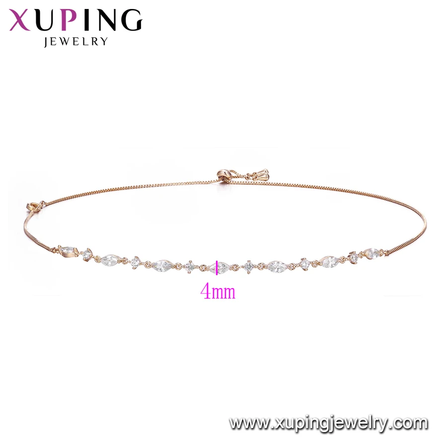 YMnecklace-01101 Xuping fashion jewelry delicate design, gold plating women choker necklace