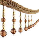 Tassel Fringe High Quality Curtain Tassel Fringe Trim Decorative Crystal Bead Trimming