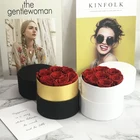 Items Junio Luxury Preserved Rose Gift Items In Round Flower Box For Mother