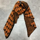 Checked Long Scarves Female Male Autumn Winter Thick European And American Checked Long Scarf