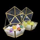 Gift Wholesale Gemstone Rock Crystal Healing Ball 7 Chakra With Tumbled Stone Glass Box Gift For Healing
