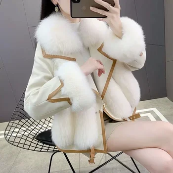 Fur coat women's 2024 autumn and winter new fox hair short environmental Toka fur coat temperament small fragrant wind