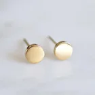 Earrings Stud Earrings Wholesale Girls Small Stainles Steel Earrings Simple Round Stud Minimalist Jewelry