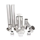 Chimney Pipe Single Wall Flue Spigot Lock System Chimney Flue Kit Stove Pipe