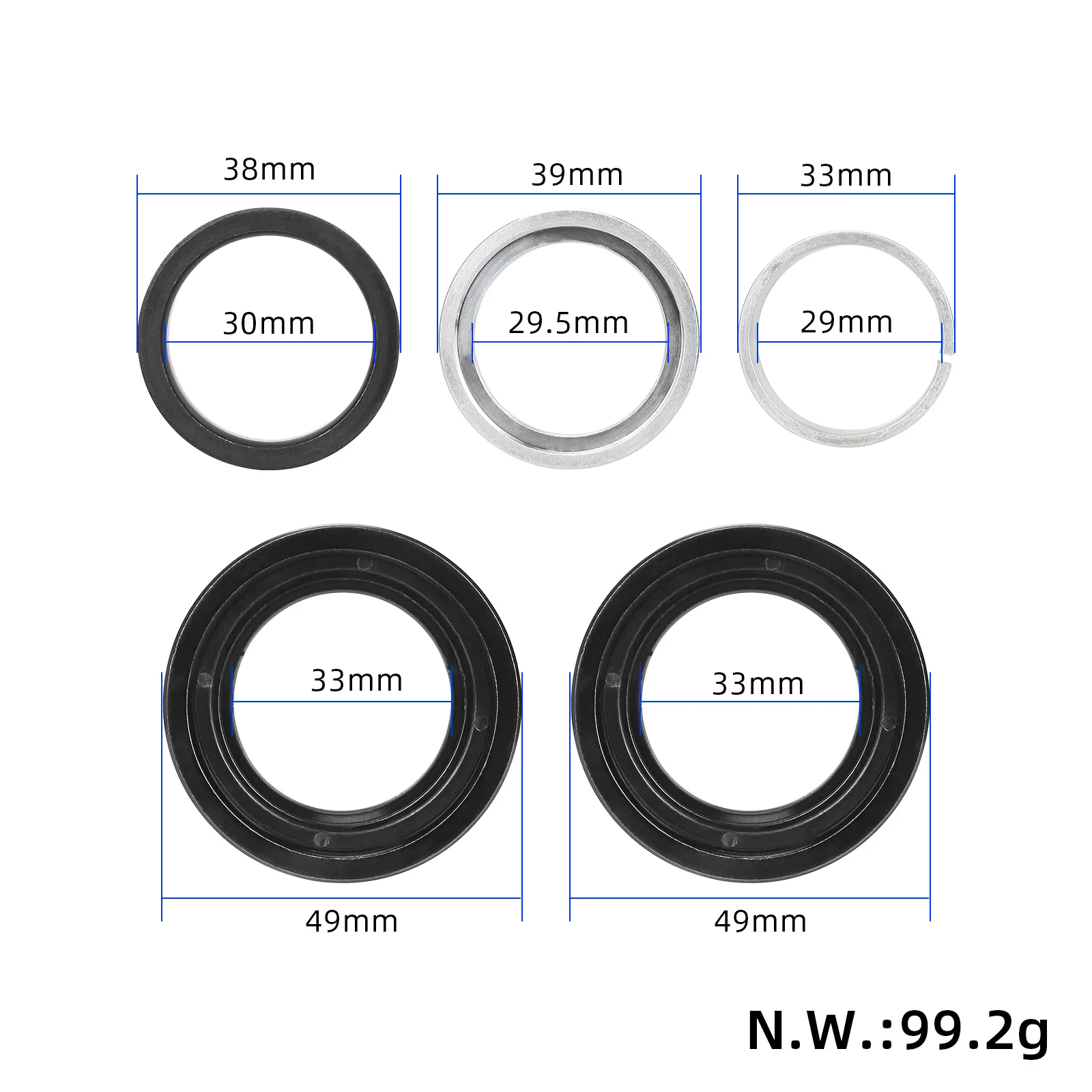 Steering Bearing Set for Ninebot MAX G30 Electric Scooter Parts Upper and Lower Ball Bowl Set Trottinettes Électronique