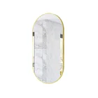 Oval Mirrors Frame Mirror Tall Black Wall Oval Bathroom Mirrors With Metal Frame Aluminum Alloy Hotel Bath Mirror