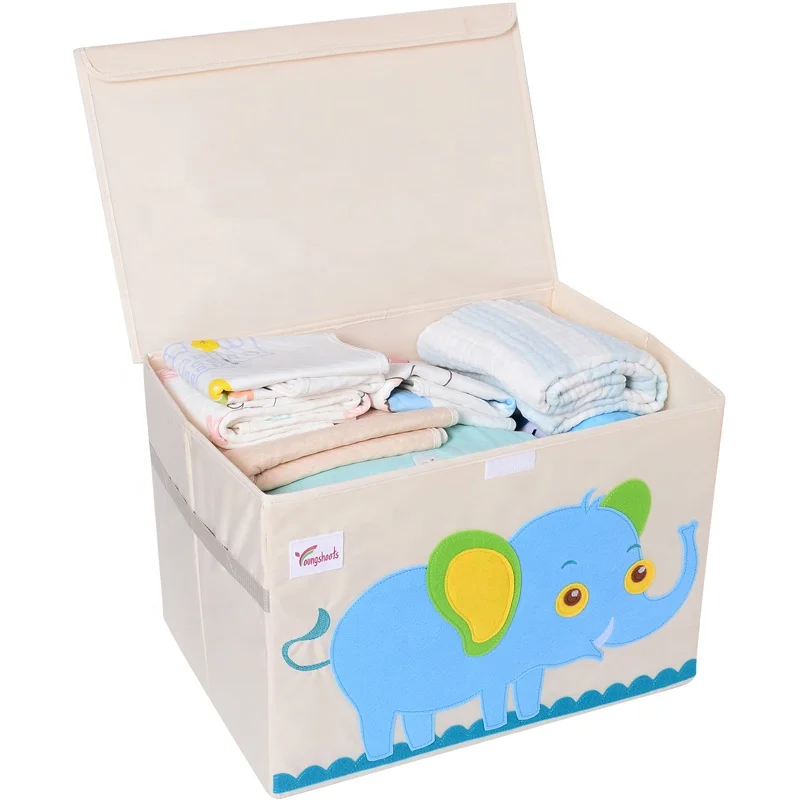 Factory Wholesale Household Items Kids & Teen Storage Cloth Organizer Foldable Box Storage Bins Kids Storage