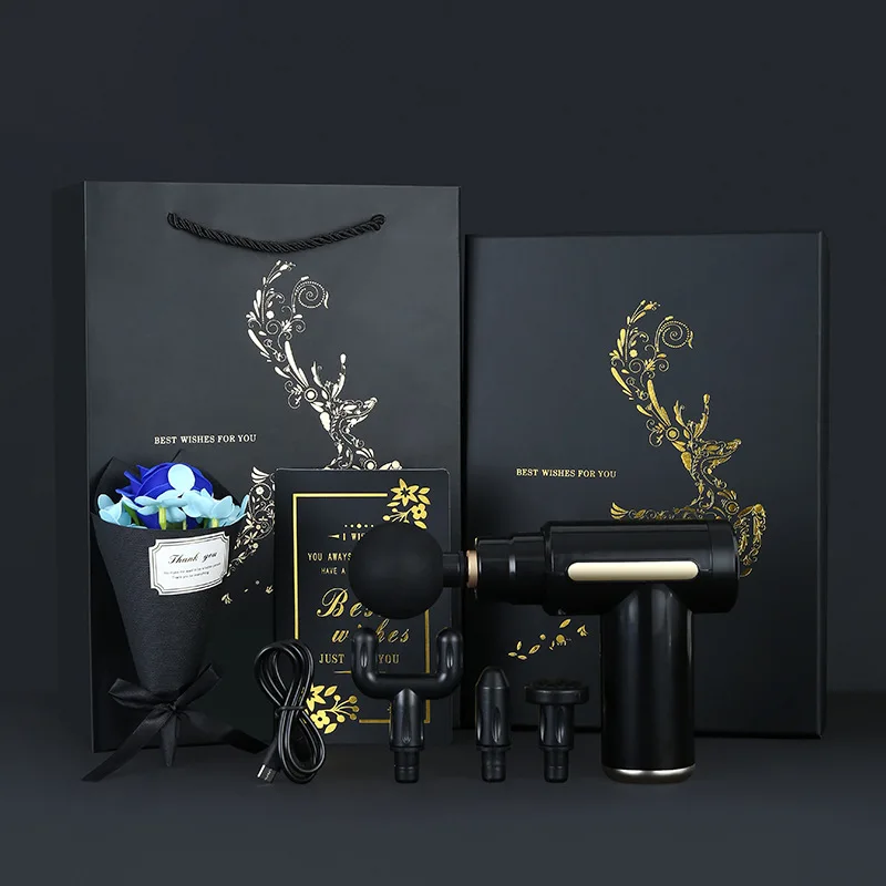 2022 Marketing Promotional Products Father's Day Gift Set Dad birthday Gift Box Massage gun Gift Set box for boyfriend