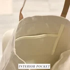 Luxury Leather Tote Bag Fashionable Sublimation Tote Bags Luxury Shopping Bag Canvas Tote Bag Leather Handle