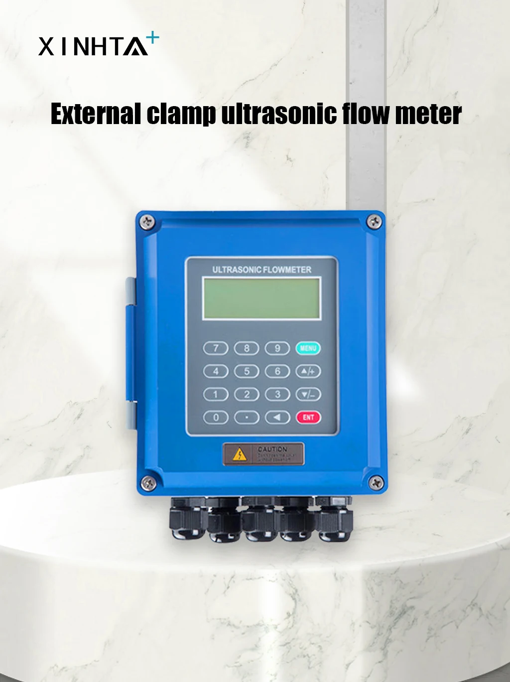 Rs485 Modbus Wall Mounted Ultrasonic Flowmeter Digital Ultrasonic Flow