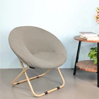Chair Cover Stretch Fleece Saucer Chair Seat Cover Living Room Spandex Moon Chair Cover