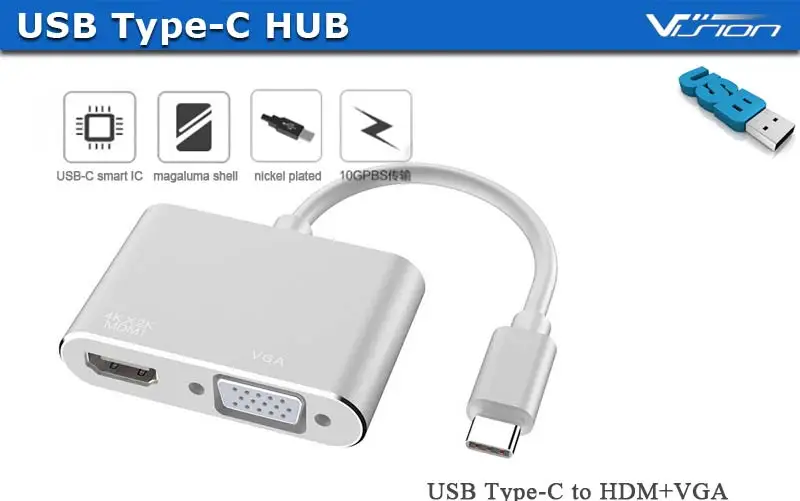 TYPE-C to HDMI+VGA (1)