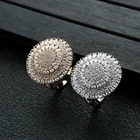 Wedding Rings Rings Luxury Vintage Big Flower Full Of Diamond Color Zircon Women Wedding Adjustable Rings