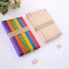 Wooden Ice Sticks Wholesale Custom Eco-friendly Wooden Tongue Depressor Ice Cream Sticks