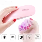 Uv Lamp Wholesale SUN Mini 6w UV LED Lamp Nail Dryer Portable USB Cable Sun Mini UV Nail Lamp For Gel Polish