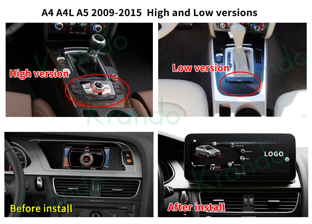 car radio for Audi A4 A4L A5