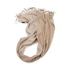Scarf Long Cashmere Double Sided Scarf Warmth Shawl For Women Autumn Winter Long Tassel