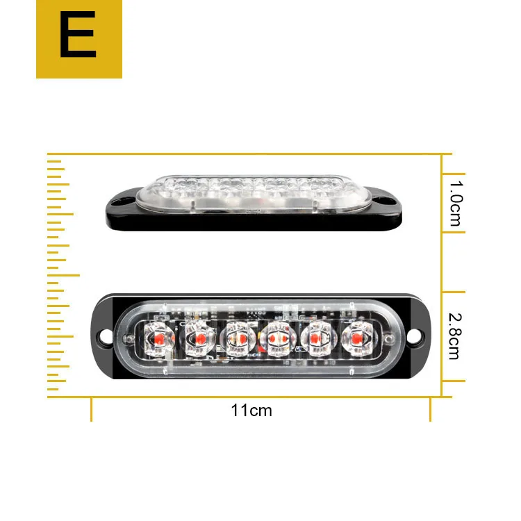 safety warning side light led strobe