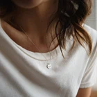 Friend Dainty Engraved Heart Beat Pendant Necklace Girl Friend Gift Valentine's Day Jewelry