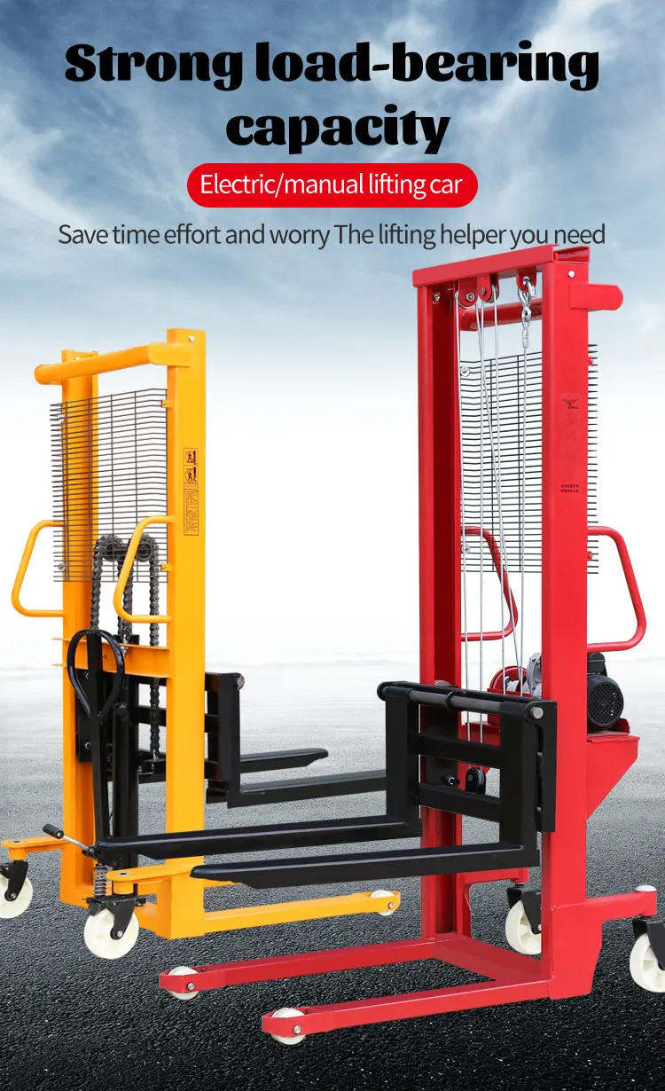 high efficiency Hand Truck hydraulic pallet lift Forklift Machine with low price manual stacker