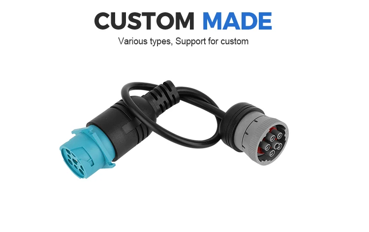 product custom j1939 female 9pin connector to j1708 male cable-4